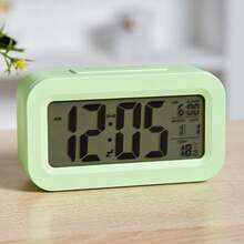 1pc Student Alarm Clock, Electronic Digital Desk Clock, Smart Multifunctional Clock With LED Backlight, Temperature, Calendar For Kitchen Timer Home Decor Room Decor