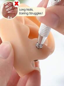 4PCS-10PCS/Set Piercing Taper Ball Grabber Tool For Changing Jewelry - 14G 16G 18G 20G Threadless/Internal Thread/External Thread Piercing Taper Stretching Kit For Ear/Nose/Navel/Nipple/Lip/Eyebrow/Tongue - Multicolor - View 7