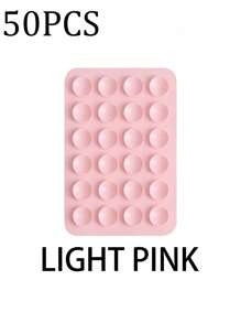 3/5Pcs Multi-Purpose Square Silicone Suction Cup Mobile Phone Holder, 24-Hole Suction Cup With Strong Adhesiveness, 1/10/20/30/40/50/60Pcs,Suitable For Various Scenarios To Prevent Phone Falling, Used For Video, Vibration, And Self-Portrait Phone Accessories