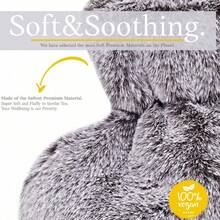 2L/1L Large Classic Hot Water Bottle, Soft Cover - Ideal For Pain Relief, Neck & Shoulder Warmth, Foot Warming, Menstrual Cramps Relief, Hot & Cold Therapy - Great Gift Christmas Gifts, Hand Warmers, Gifts For Men, Stocking Stuffers, Hand Warmers Rechargeable