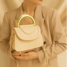 Elegant Julia Women's Bag With 2 Handles - Khaki - View 2