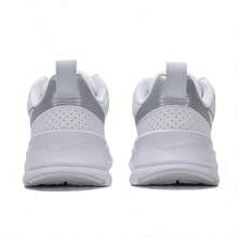 Nike Air Max Nuaxis 女式运动鞋 Cusal Campus 鞋休闲软底系带低帮皮革运动舒适防滑户外运动鞋 HF1233-101 - 白色/純鉑金/金屬色 - 查看 5