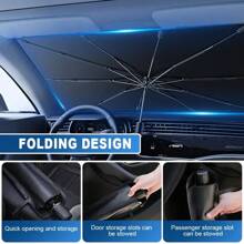 Use This Portable And Foldable Car Windshield Sun Visor To Protect Your Car From The Sun.
