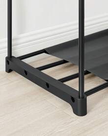 Clothes Wardrobe, Portable Closet, Clothes Garment Rack, 43 X 138 X 182 Cm, 3 Hanging Rods And Shelves, Large Capacity For Bedroom, Living Room, Laundry Room, Black - 黑色 - 查看 4