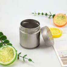 1pc/2pcs Chinese Tinplate Container, Matcha Powder Cans, Tea Sealed Small Cans, Universal Packaging Round Cans, Small Tea Cans With Lids - Multicolor - View 5