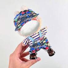 [Nur Outfit] 17 CM LABUBU austauschbares Outfit Set, 1./2./3. Generation Schlüsselanhänger Anhänger Blindbox Sammlerfigur für LABUBU Puppe, personalisiertes Set für LABUBU (Puppe und Schuhe nicht enthalten) - Verschiedenfarbig - Übersicht 13