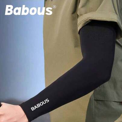 Babous Compression Arm Sleeves - Elastic Arm Protectors With Cushioned Support, Non-Slip Grip For Golf, Cycling, Running - Moisture-Wicking Workout Arms Guards (Machine Washable) - Men's & Women's Athletic Sleeves, Performance Apparel,