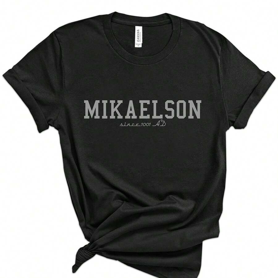 Vampire Diaries T-Shirt Mikaelson And Ever Shirt Original Vampires Mystic Falls Saatore Brothers Shirts Fans TopT-Shirt 220g Cotton Crew Neck Top With Gentle Be Yours Typography And Pastel Color Design,Subtle Y2K Meets Natural Style, I For Young Wo Seeking A Calm,Great Gift For A Gentle Soul,Casual Yet Elegant Daily Wear For Garden Walks, Coffee Dates, Art Museums, Or Reading Nooks - 黑色1 - 查看 1