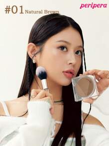 K-Beauty Peripera V Shading Contour, Matte Powder Contour Palette, 1:2:1 Ratio, Light Smooth, Velety Texture, Slimming Facial Nose, Natural Gradation, Bronzer Contour Palette,Korean Makeup - #01 Natural Brown (new) - View 5