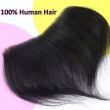 100% Human Hair Toupee For Men, PU Material Hairline Topper, Suitable For Receding Hairline, Natural Hairline Replacement System - Multicolor - View 9