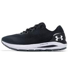 Under Armour Giày thể thao HOVR  4 CN mới dành cho nữ, giày thể thao nhẹ, thoáng khí và có đệm lót êm ái - Đen và trắng - Xem 4