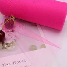 1 Roll Tulle Roll Tulle Fabric Roll 6" X 25Yards(15cm*22.8m) For Decorations Tutu Weddings Costumes Skirts Parties Gift Bow Baby Shower