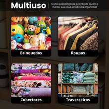 KONTUZ 5 Large Foldable Clothing Blanket Storage Organizer Boxes Kit - Xám - Xem 6