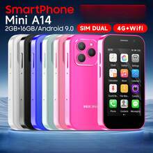 El mini teléfono móvil de moda más popular en el software social más popular en Internet, el modelo es Hiking Mini Smartphone 4g Dual Sim Android 9 Hiking A14 16Gb 2Gb Mini Phone 2000 Mah Fm Wifi Gps Bluetooth teléfono móvil, el modelo es Mini S23 Dual SIM Android 8.1 3G 2GB + 16GB 900mAh WiFi GPS Bluetooth, muy adecuado para senderismo, niños y coleccionistas. - A14 Plata - Ver 5