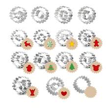1 Set di 11/9/2/3/4,5 cm 9 pezzi/4,5 cm 4 pezzi/7 cm 4 pezzi Formine per biscotti/biscotti in acciaio inossidabile, a forma di uomo pan di zenzero ondulato, cuore, fiore di rosa, pupazzo di neve, angelo, fiocco di neve, cervo, albero di Natale, campana, stella, farfalla, coniglio, uovo di Pasqua. Stampi da forno per Natale, San Valentino, Pasqua, matrimoni, Ognissanti. Ottimi regali per famiglia e amici. Decorazioni natalizie, pigiami natalizi, regali di Natale, decorazioni natalizie