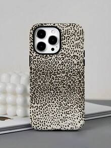 Irregular Leopard Print Spots Two-In-One Matte Texture Phone Case Suitable For Compatible With Iphone16, 15, 14, 13, 12, 11, PRO MAX,PLUS,As Well As , Galaxy S21/22/23/24/25 Ultra/FE+,NOTE20 Ultra,A71/56/55/54/53/52/36/34/26/25/23/16/15/14/13/06 - 彩色 - 查看 2