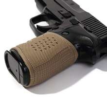 3 paquete grip funda pistola antideslizante empuñadura, juego de 3 fundas grip para pistola, antideslizantes, mejora el agarre - Negro+Arena+Verde - Ver 6