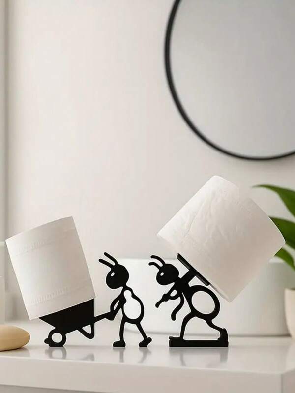 Minimalist & Practical Tissue Box Holder - Cute Modern Ant Shaped, Lively Animal Design. This Elegant Toilet Paper Box Adds Humor And Style To The Bathroom Space, Suitable For Home Decor, Office Restroom Or Any Washing Area. An Ideal Creative Gift Choice For Home Bathroom.
