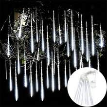Christmas Meteor Shower Lights For Outdoor, Garden Lights, Snow Meteor Shower Lights LED Decorations For Trees, Yards, Gardens And Parties, Roof Decorations, Weddings, Ramadan, Christmas Tree Decoration Battery Powered (Without Battery) - Battery Box Meteor Shower Light String - View 10