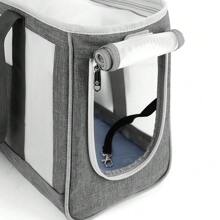 Large Capacity Pet Travel Bag - Thickened Breathable Shoulder Carrier, Removable Washable Dog/Cat Outing Gear