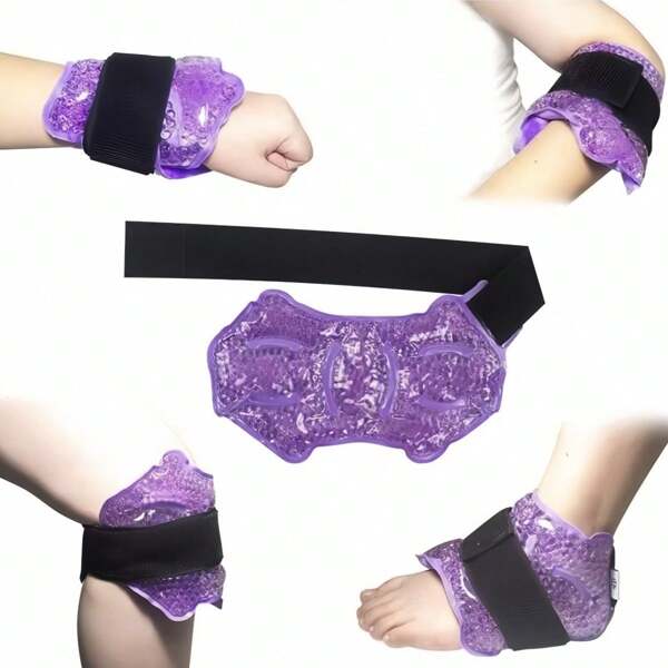 Ankle Foot Ice Pack Wrap For Injuries Reusable, Gel Bead Ice Pack, Foot Heel, Soft