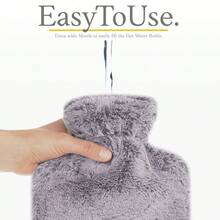 2L/1L Large Classic Hot Water Bottle, Soft Cover - Ideal For Pain Relief, Neck & Shoulder Warmth, Foot Warming, Menstrual Cramps Relief, Hot & Cold Therapy - Great Gift Christmas Gifts, Hand Warmers, Gifts For Men, Stocking Stuffers, Hand Warmers Rechargeable