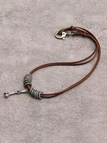 Collares Boho para Mujeres Collar Largo de Madera Colgante Vintage Cadena de Suéter Joyería Hecha a Mano - Cuello hippie - Ver 3