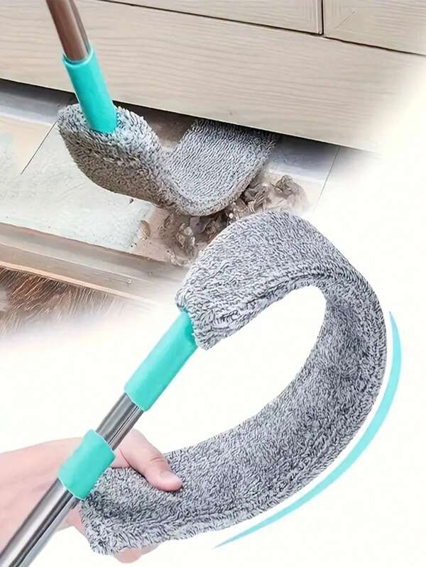 1 pièce Ensemble de balai à poussière en microfibre avec manche rétractable - Outil de nettoyage multifonctionnel pour le salon, la chambre, les murs, les sols, les meubles - Sous le lit et la maison avec rallonge