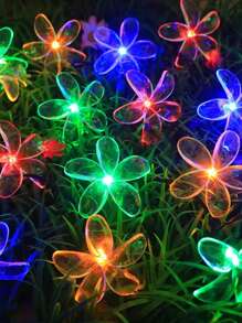 1pc 1.5m PVC String Light, Creative Flower Design Extendable Decorative Light For Home Decoration