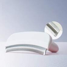 Stainless Steel Tooth Cat Detangling Brush Arched Head Anti Pet Grooming Tool Ergonomic Handle Pet Care Supplies