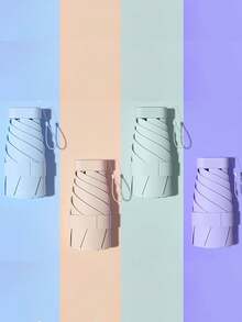 Mini Pocket Umbrella, Mini Compact Folding Sun Umbrella, Capsule Sun Umbrella, Small Folding Umbrella For Women UV, Mini Pocket Portable Travel Umbrella, Protection Sun And Rain Umbrella Two-In-One For School, Office, Household, Travel, Back To School Supplies Umbrella Rainproof Windproof