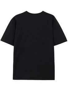 2 To 5 Packs 100% Pure Cotton Home And Business Sports T-Shirt For Both Men And Women, Soft And Breathable Multi Piece Set - 黑色三件裝 - 查看 2