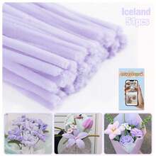 51 件/套超值装 DIY 管道清洁器散装带教程视频，适合花朵，60 种颜色加密雪尼尔茎，适合返校季节，30 厘米彩色管道清洁器工艺用品彩色雪尼尔茎，管道清洁器毛绒金属丝茎有线扭棒发带，价格实惠，质量好，漂亮，非常适合商务 Ganda Ng Kulay 质量好，颜色不一样 - 彩色 - 查看 33