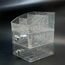 1pc Large Capacity X-Drawer Desktop Organizer, Multipurpose Storage Box For Cosmetics Skincare Remote Controls, Countertop Organizer For Vanity Bathroom Office