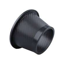 Car Carbon Pattern Air Inlet - Front Bumper Intake Pipe, Heat Dissipation - Silver - View 2