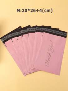 10/20/50/100个精美粉色‘谢谢’礼品袋 自粘防水密封设计 快递袋 全新料加厚打孔袋 粉色包装袋 自粘袋 防水袋快递袋 加厚物流快递包装袋 邮寄袋 适用于派对礼品包装 - 彩色 - 查看 15