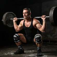 GOGI SPORTS Knee Wraps Premium Quality Crossfit Gym Knee Bandages