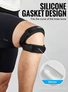 WRELS 1 pieza/2 piezas Soporte de rodilla ajustable para mujeres y hombres con protección rotuliana y agujeros transpirables para baloncesto, correr, levantamiento de pesas