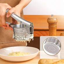 Heavy Duty Stainless Steel Potato Masher, Vegetable And Fruit Press, Suitable For Mashed Potatoes, Juices, Vegetables And Baby Food, Manual Press Crushing Kitchen Tool - Multicolor - View 2