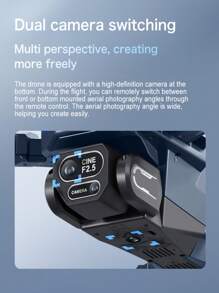 CASRRA The Multi-Functional Drone GT8 With A Camera Is Equipped With A Large-Screen Remote Control For Real-Time Viewing Of The Flight Route, Taking Photos And Videos To Record Life. The Brushless Motor Provides Even Stronger Power. Optical Flow Hovering Flight Is More Stable For Beginner Drones. Economical Drones. Aerial Photography Drones, Wonderful Holiday Gifts