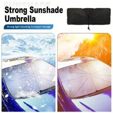 Use This Portable And Foldable Car Windshield Sun Visor To Protect Your Car From The Sun.
