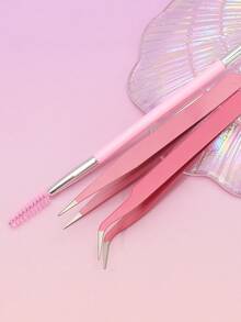 AYRMILLA's New Multi-Color Eyelash Tool Set Includes Eyelash Brushes And Tweezers, Making It A Complete And Convenient Eyelash Curler And Eyelash Collection Kit. They Are Exquisite And Durable, With Precise Brush Heads, Eyebrow Brushes - Multicolor - View 4