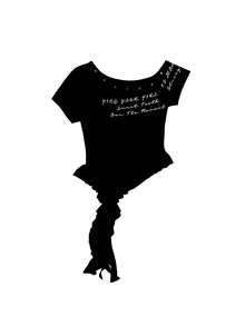 系带肩喇叭袖女式夏季 T 恤，收腰修身短款上衣