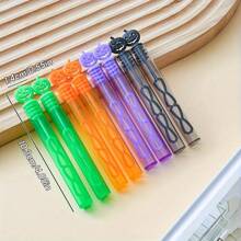 24/12pcs Halloween Pumpkin Bubble Wands, Convenient Test Tube Empty Bubble Wands, No Liquid Included, Mini Plastic Party Favors - Suitable For Halloween Party, Birthday Party, Multi-Pack Party Favors, Party Favor Fillers, Random Colors