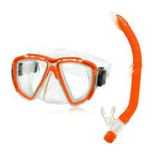 2 piezas Máscara de buceo antivaho aleatoria, Gafas de snorkel y buceo para adolescentes, Máscara de buceo impermeable de PC, Equipo de buceo subacuático