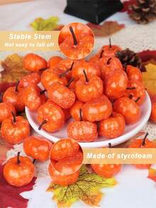 10/4pcs/Halloween Autumn Decoration Pumpkin Props Black White Yellow Pink Multicolor Selection Simulated Pumpkin Decoration Is Suitable For Courtyard Indoor Table Decoration Halloween Autumn Festival Decoration Supplies Home Decor Halloween Decor Room Decor - Yellow - View 5