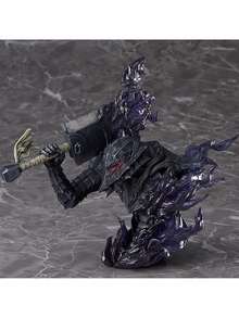 25厘米高动漫可动人偶、狂战士个性雕像人偶、Guts模型人偶、战损血腥版人偶雕像人偶、酷炫黑骑士玩具人偶、黑衣剑士雕像模型、动漫周边人偶、可动模型人偶、人偶装饰、收藏模型 - 彩色 - 查看 5