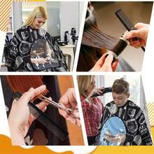 1PC Haircut Tool Pattern Capes Cutting Waterproof Non Sticky Hair Cloth Hairdressing Haircut Capeswith See-Through Window Cape - Multicolor - View 5