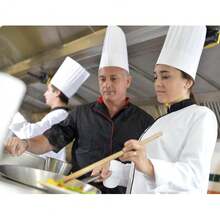 HOT BARGAINS Disposable Chef Hats For Adults And Kids Tall Paper Chef Hats Size 11.5 Inch Colour White - White - View 2