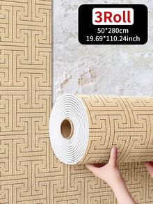 1 Rotolo di carta da parati autoadesiva, impermeabile e resistente all'umidità, facile da installare, può essere tagliata e rimossa liberamente, adesivi murali in vinile da staccare e incollare, adatti per decorare soggiorni, cucine, uffici, camere da letto e stanze, decorazioni murali fai-da-te, carta da parati per la decorazione della stanza e del soggiorno - Multicolore - Visualizzare 16